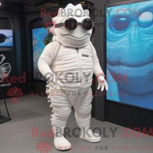 Hvid Trilobite maskot...