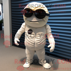 Hvid Trilobite maskot...