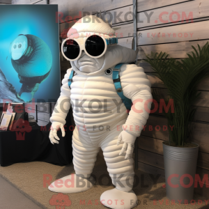 Hvid Trilobite maskot...