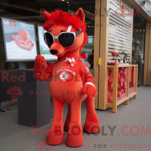 Red Mare maskot kostume...