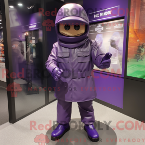 Lilla Army Soldier maskot...