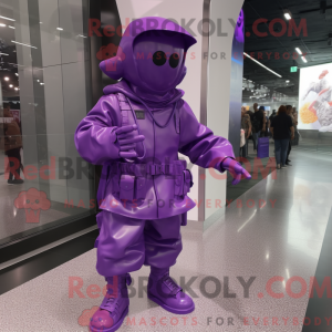Lilla Army Soldier maskot...