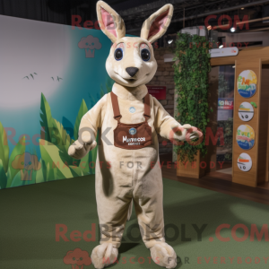 Cream Kangaroo mascot...