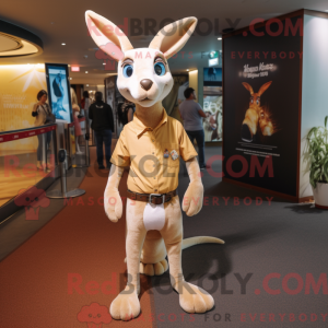 Creme kænguru maskot...