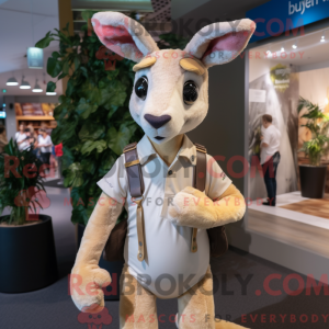 Creme kænguru maskot...