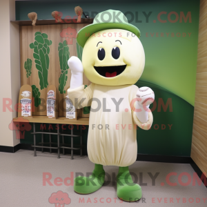 Creme Selleri Maskot Drakt...
