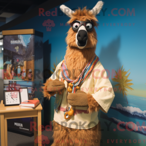 Postava maskota Tan Llama...