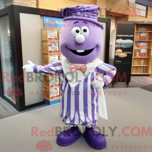 Lavendel Candy maskot...