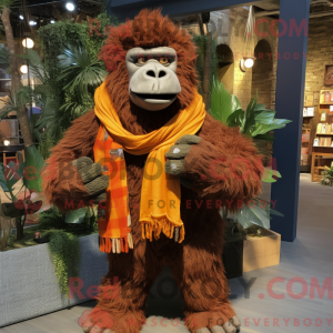 Rust Gorilla maskot kostume...