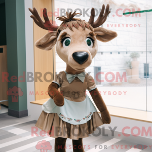 Tan Irish Elk maskot...