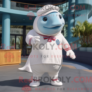 White Whale mascot costume...