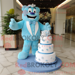 Sky Blue Wedding Cake...