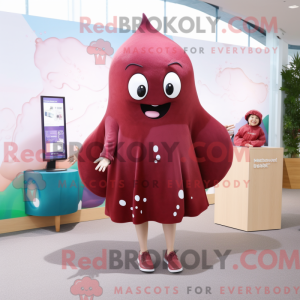 Maroon Stingray maskot...
