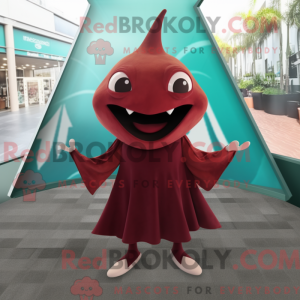 Maroon Stingray maskot...