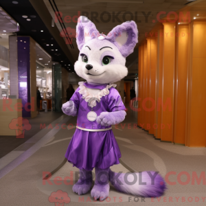 Lavender Fox Maskottchen...