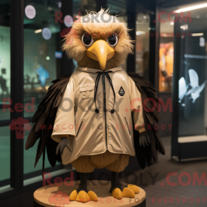 Tan Crow Maskottchen Kostüm...