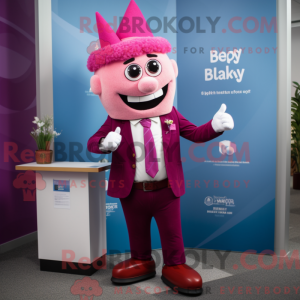 Magenta Tooth Fairy mascot...