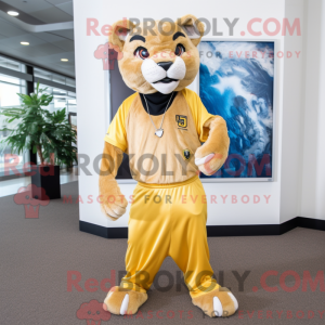 Gold Mountain Lion mascot...