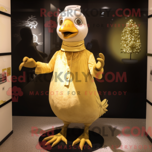 Gold Pigeon maskot...
