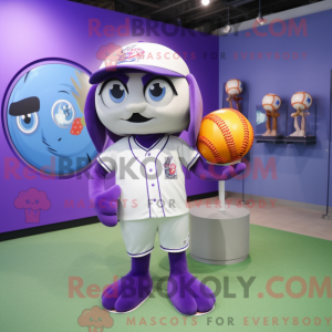 Lilla baseball bold maskot...
