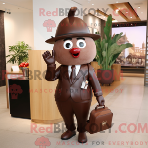 Brun Kirsebær maskot...