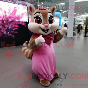Maskottchenkostüm Rosa...