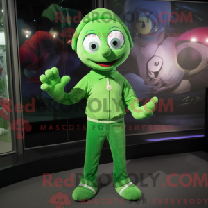 Green Acrobat mascot...