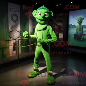 Green Acrobat mascot...