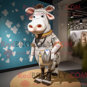 Zebu-maskotdraktkarakter...