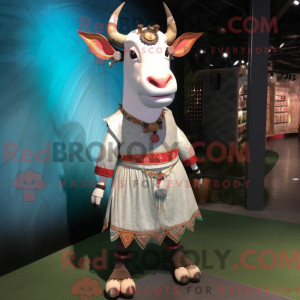 Zebu-maskotdraktkarakter...