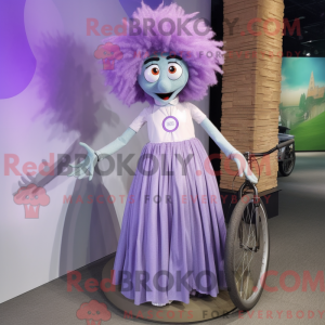 Lavendel Unicyclist maskot...