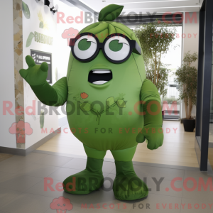 Olive Superhero mascot...