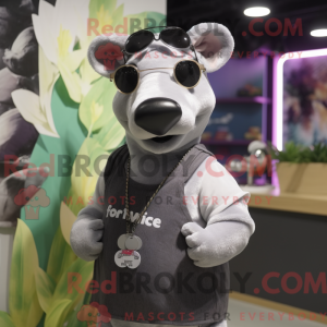 Gray Tapir mascot costume...