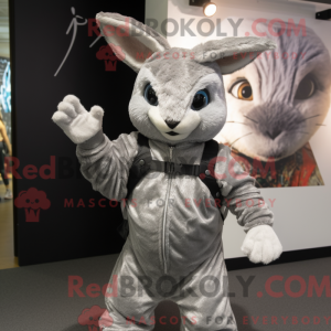 Sølv Wild Rabbit maskot...
