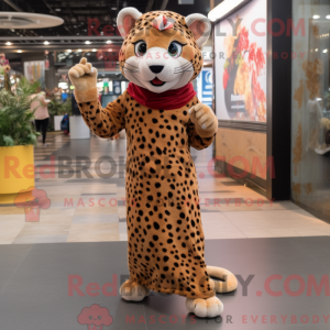 Leopard maskot kostym...