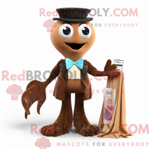 Brun havfrue maskot kostume...