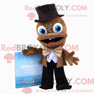 Brown Mermaid mascot...