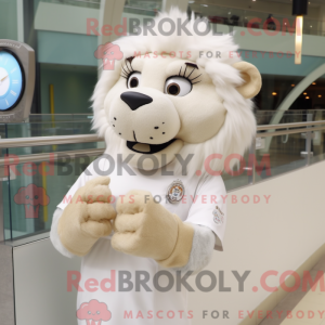 Cream Tamer Lion mascot...