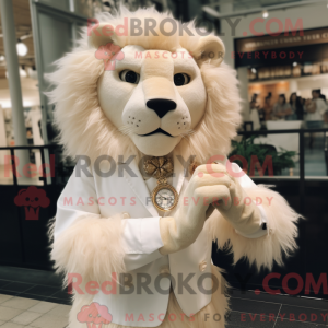 Cream Tamer Lion maskot...