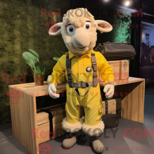 Lemon Yellow Ram mascot...