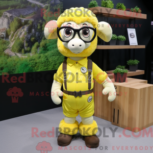 Lemon Yellow Ram mascot...