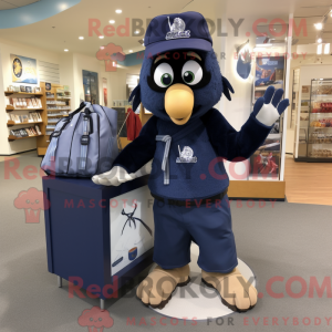 Navy Aglet-mascottekostuum...