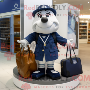 Navy Aglet maskot kostume...
