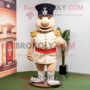 Beige mascottekostuum van...