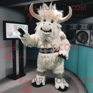 Mascotte de Minotaure blanc...