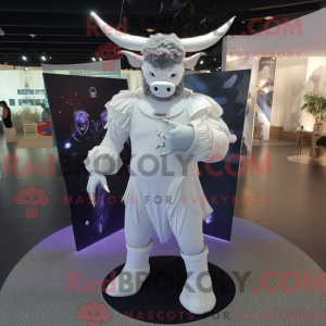 White Minotaur mascot...