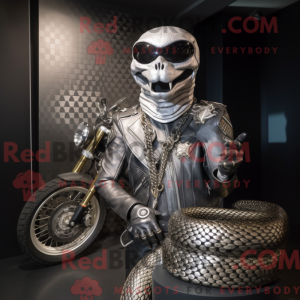 Silver Python mascot...