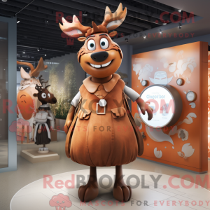 Rust rensdyr maskot kostume...