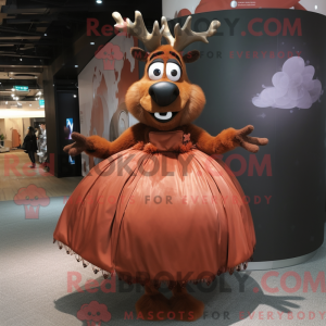 Rust rensdyr maskot kostume...