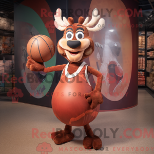 Rust rensdyr maskot kostume...